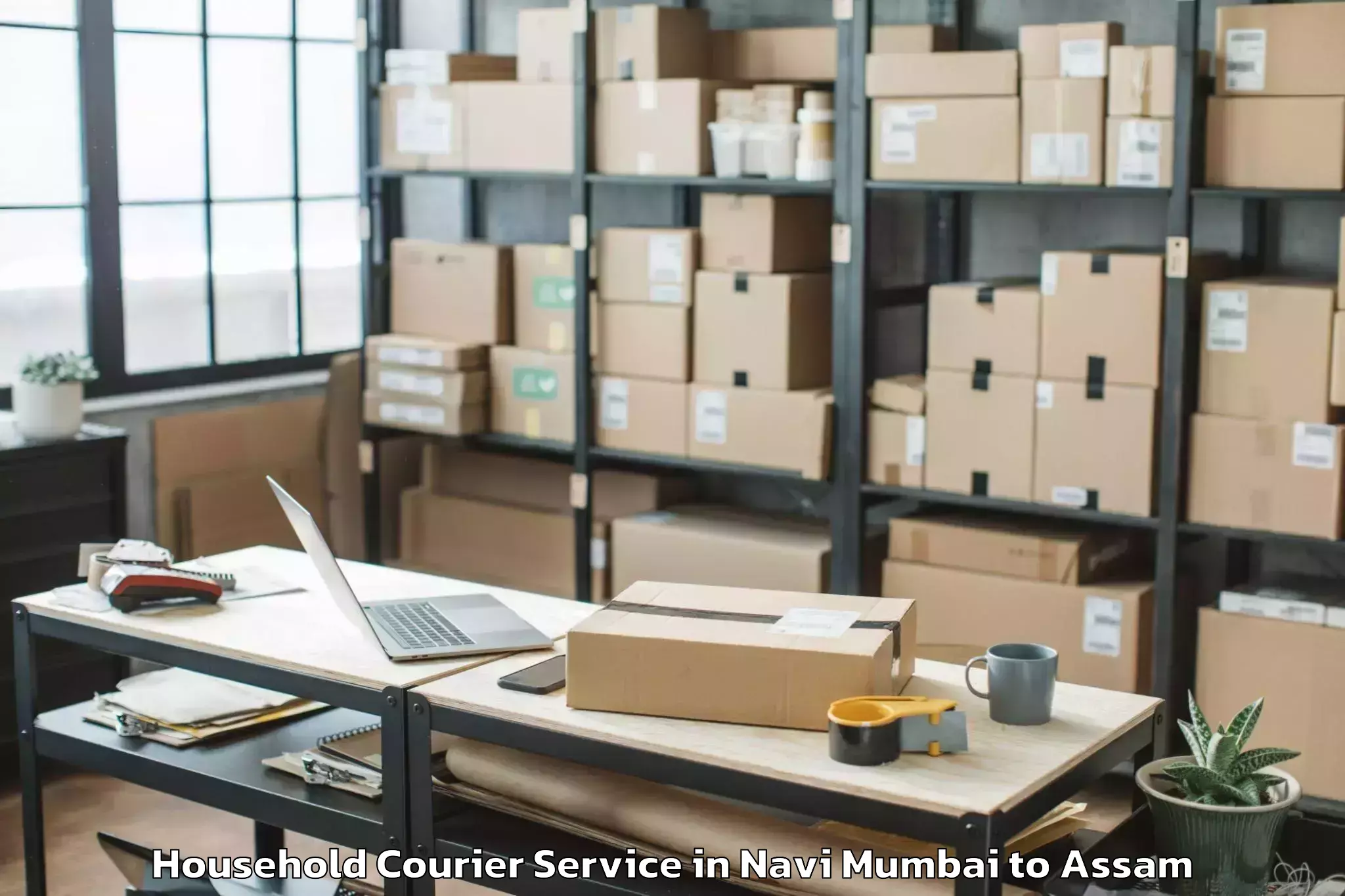 Navi Mumbai to Bokolia Household Courier Booking